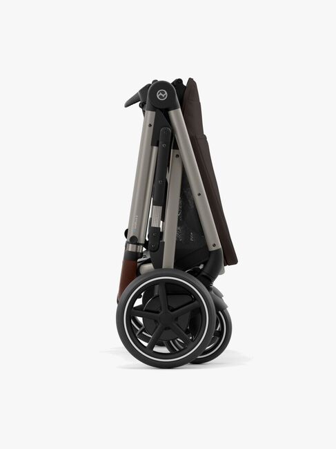 Cybex e-GAZELLE S Klapvogn, Taupe/Chocolate Brown