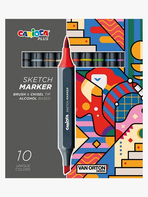 Carioca PLUS Illustration Markers 10-pak