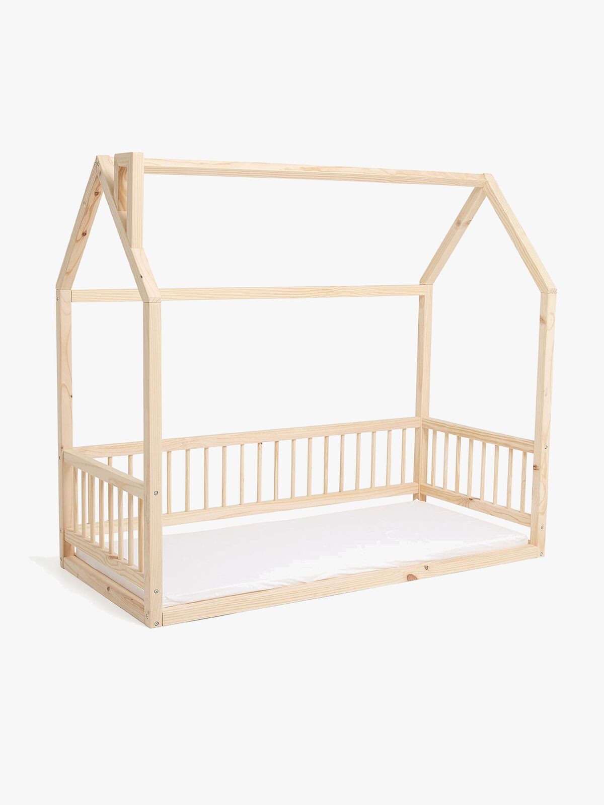 Minitude Nordic MASON Juniorseng, Natur med BabyMatex Carpathia Madras 70x160 cm