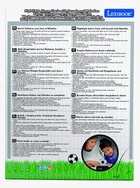 Lexibook Fodbold Vækkeur