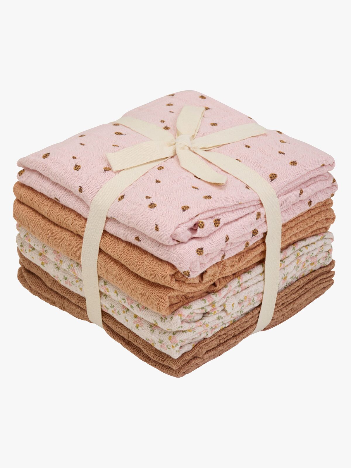 Pippi Musselin Tæppe 8-pak, Sepia Rose