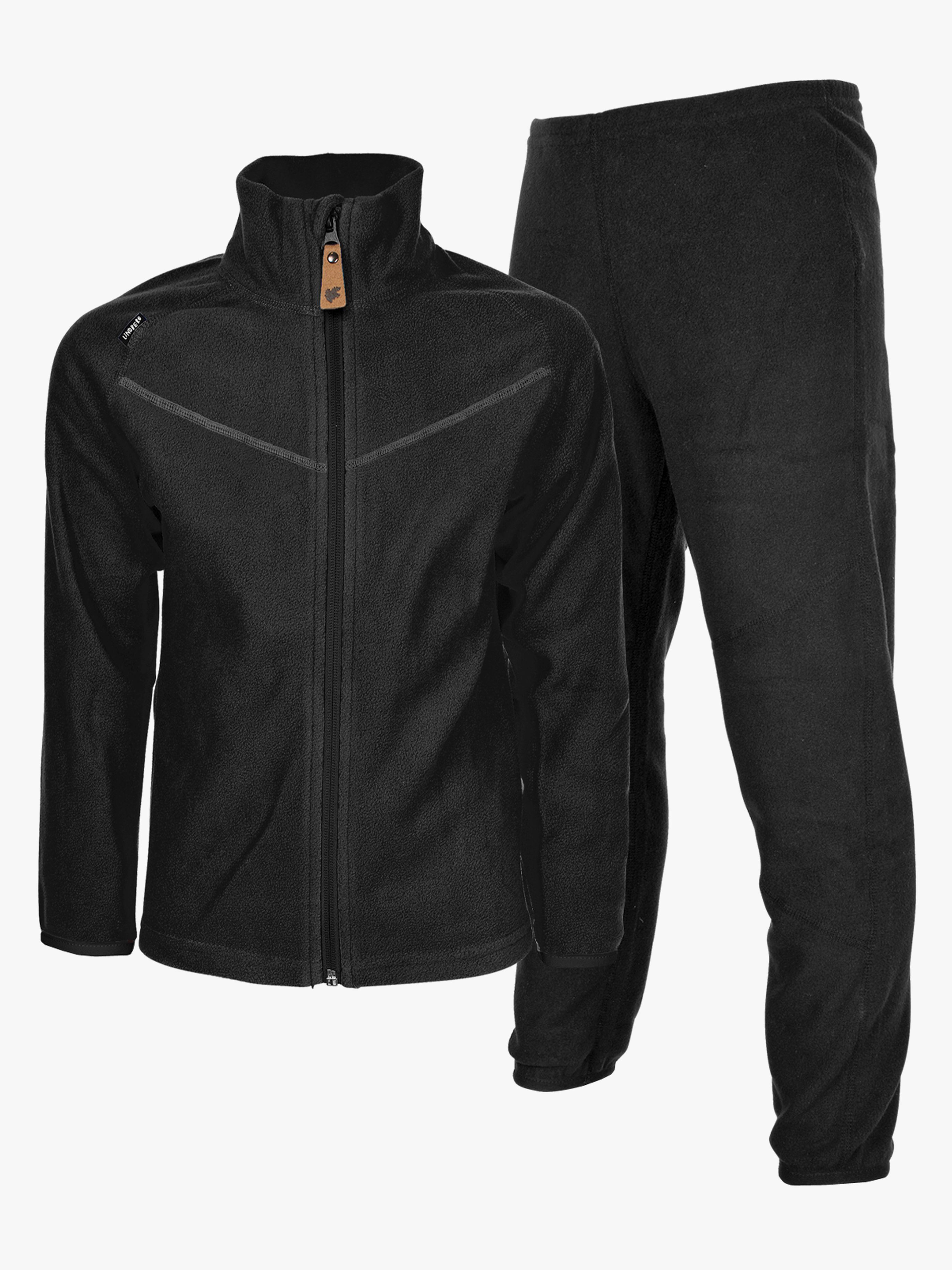 Lindberg Umeå Fleecesæt, Black, 120