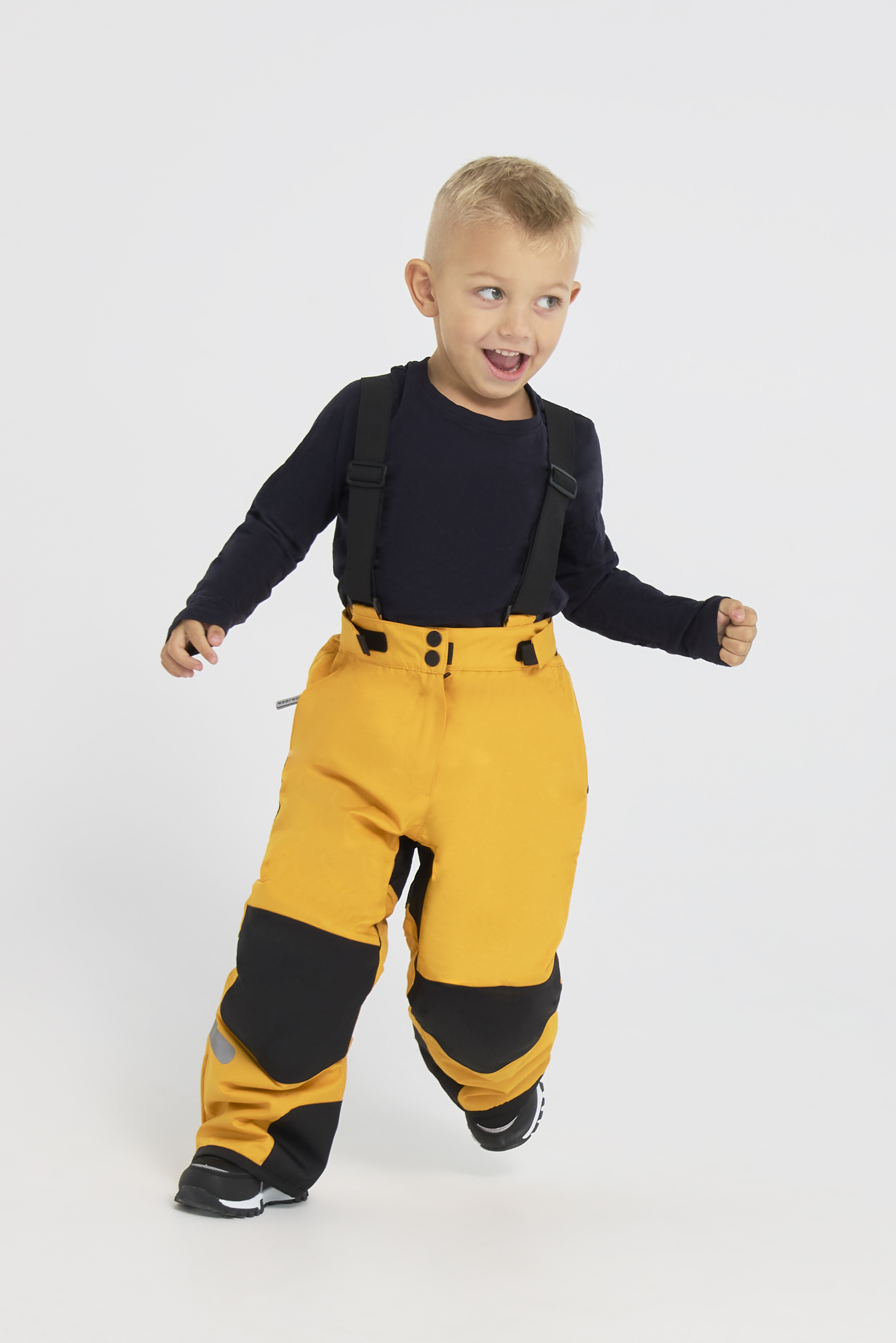 Nordbjørn Snowfall Skibukser, Sunflower/Solid Black, Str. 110
