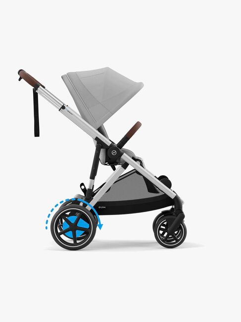 Cybex e-GAZELLE S Klapvogn, Stone Grey/Silver