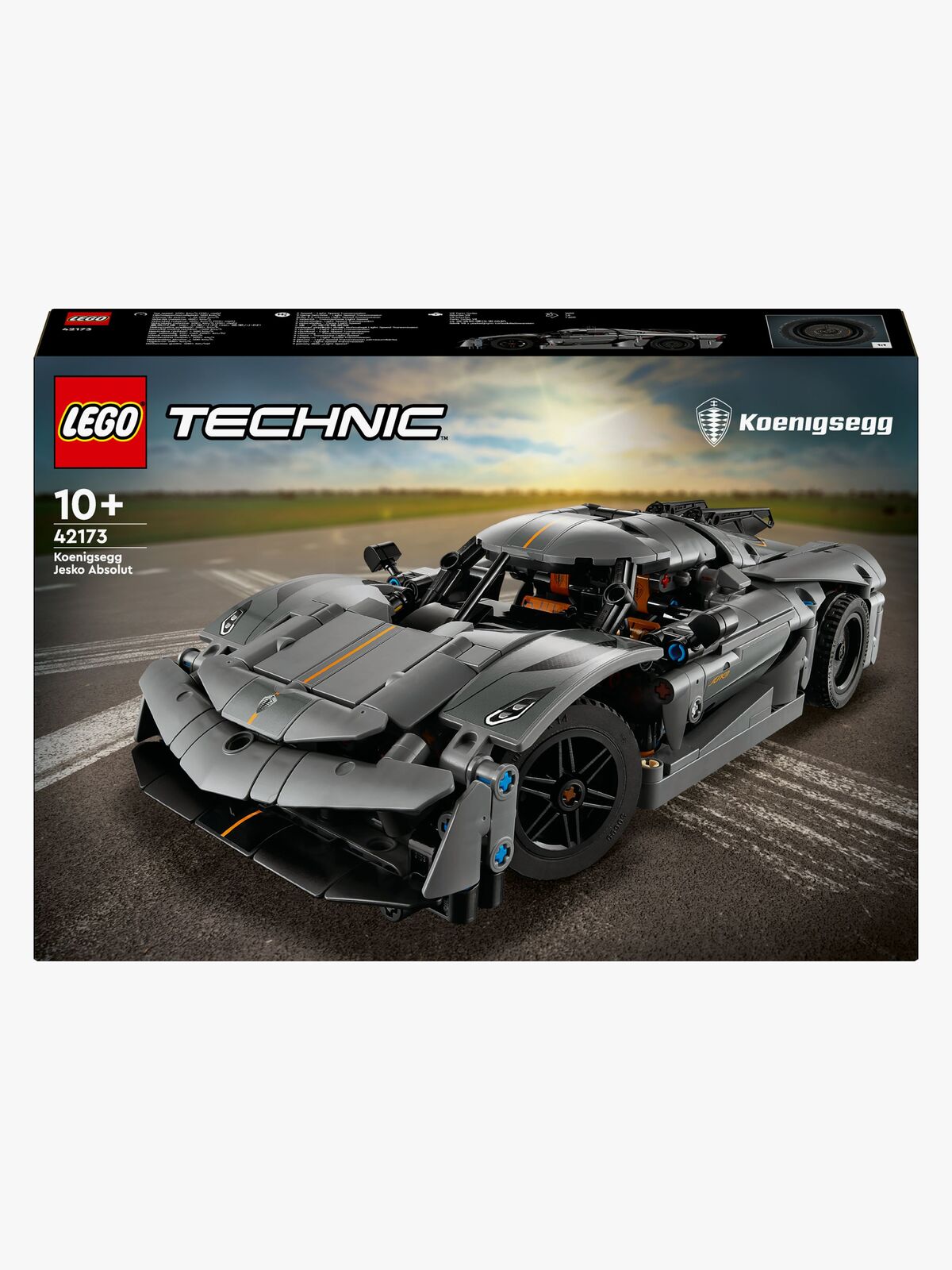 LEGO Technic 42173 Koenigsegg Jesko Absolut-hyperbil – grå