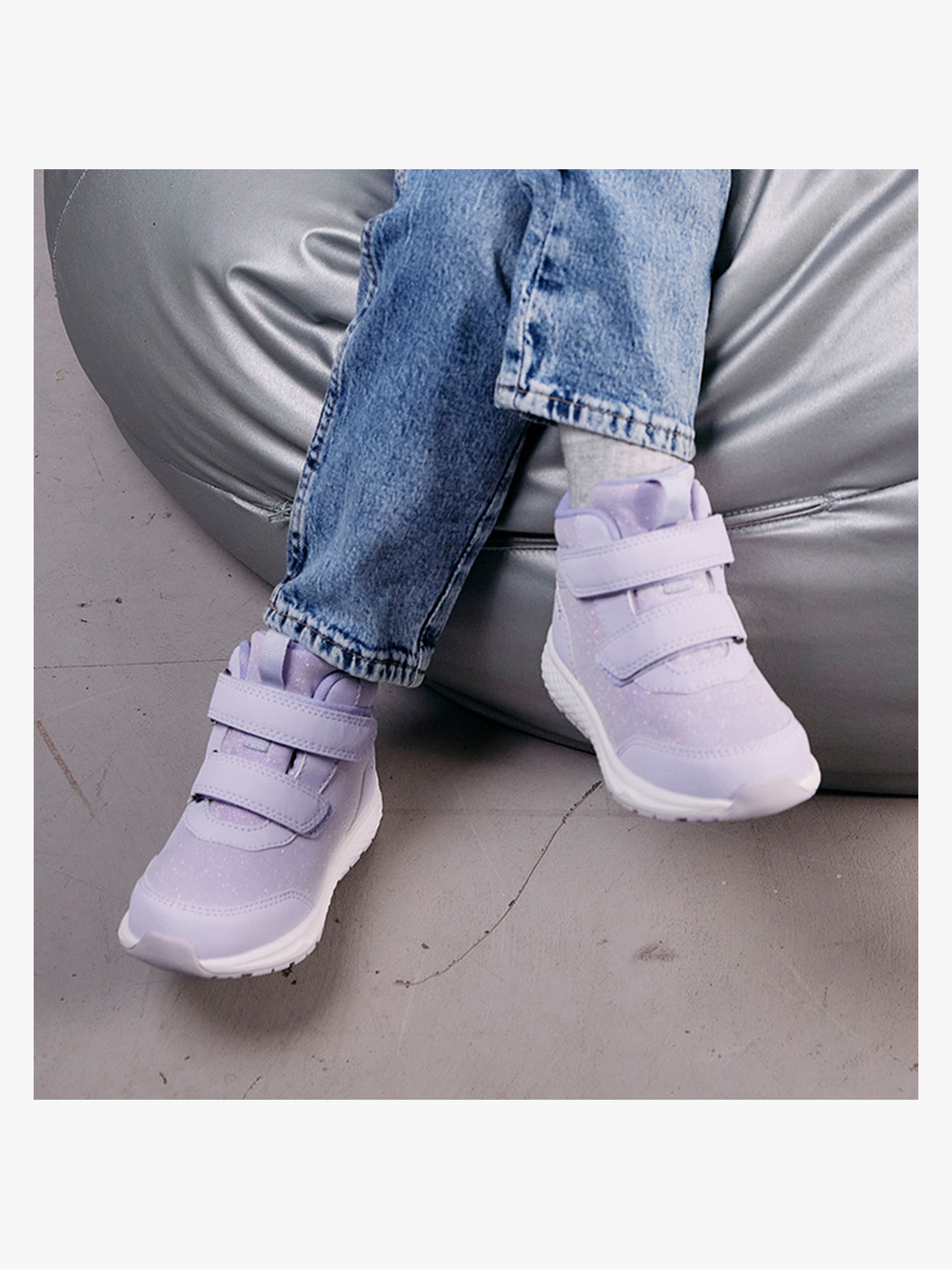 Viking Bouncy Glitter Mid 2V WP Sneakers, Lilac, 26