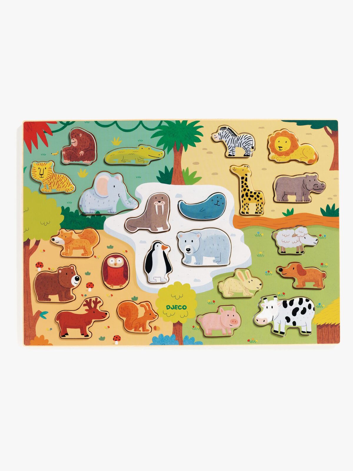 Djeco Træpuslespil Animo 22 Brikker