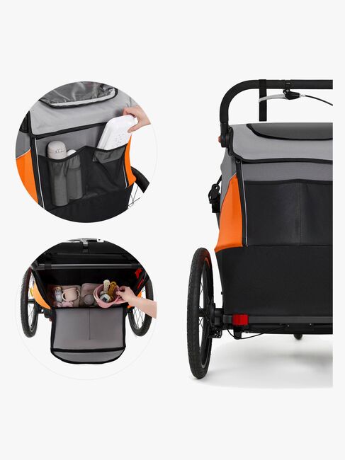 Kinderkraft Nava Cykelanhænger, Sunny Orange