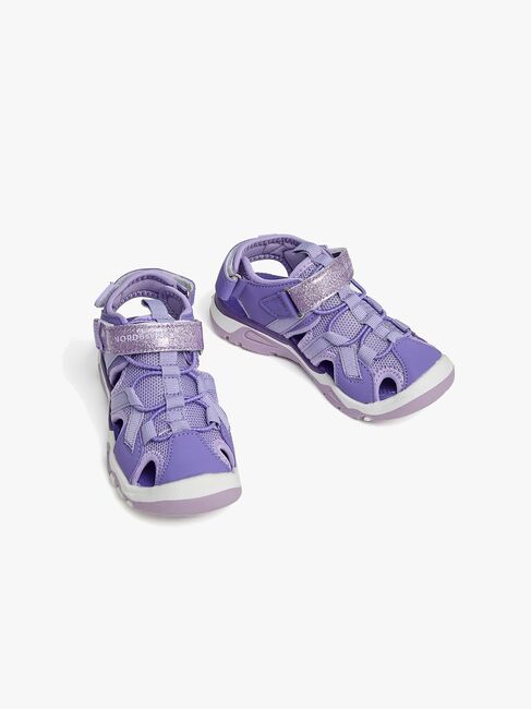 Nordbjørn Safari Blinkesandaler, Syrenfarvet