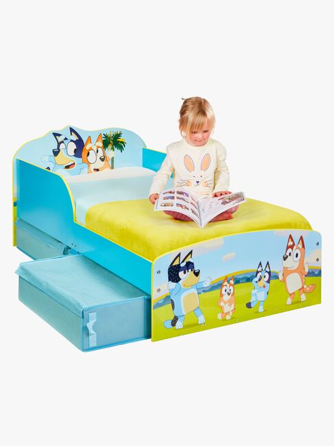 Bluey Juniorseng med Opbevaring 70x140, Blå