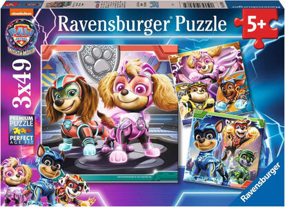 Ravensburger Paw Patrol The Mighty Movie Puslespil 3x49 Brikker