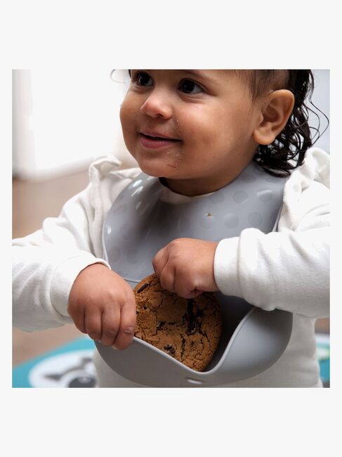 bblüv Hagesmækstallerkener & Ske, Aqua/Grey