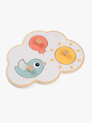 Done By Deer First Peg Happy Clouds Puslespil, Color mix