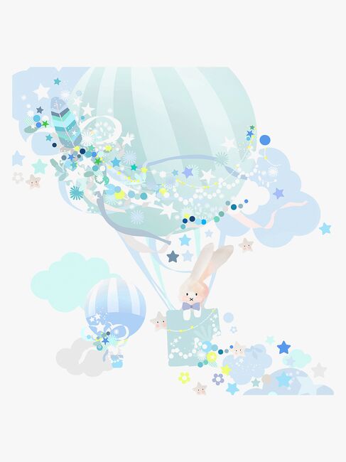 Schmooks Wallsticker Hot Air, Blue