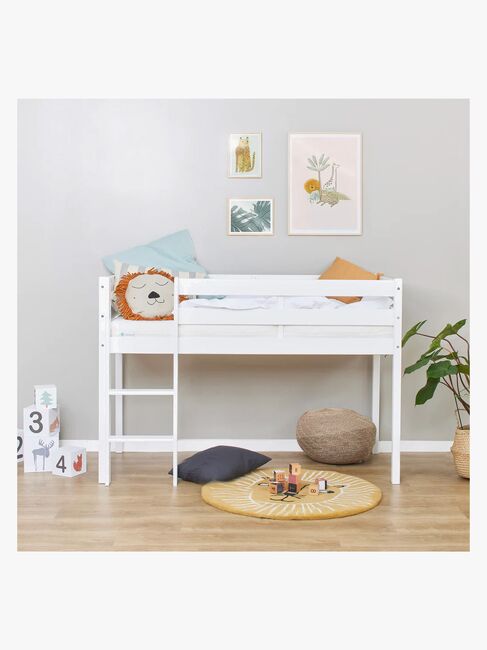 Hoppekids ECO Comfort  Halvhøj Højseng 70x160, Hvid