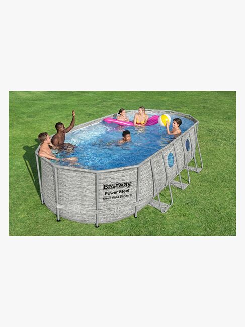 Bestway Power Steel Swim Vista Series Oval poolsæt 549x274x122 cm