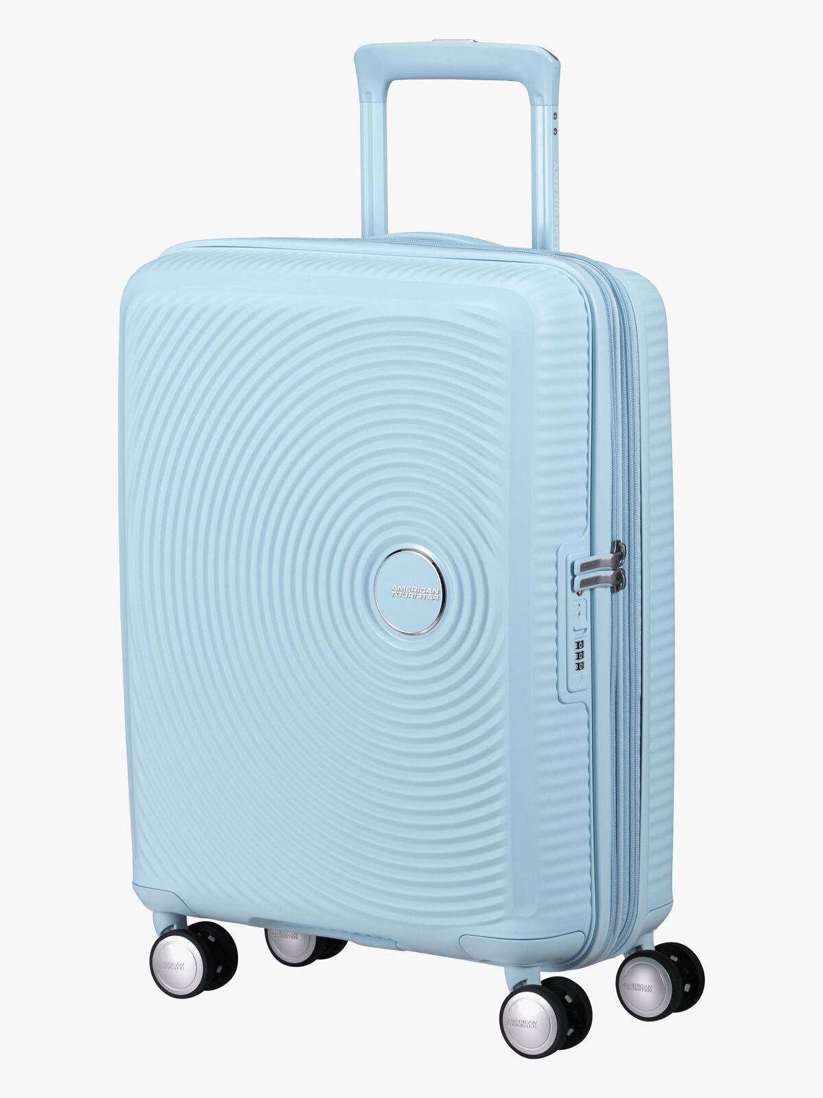 American Tourister Soundbox Spinner Kuffert 35,5L, Pastel Blue