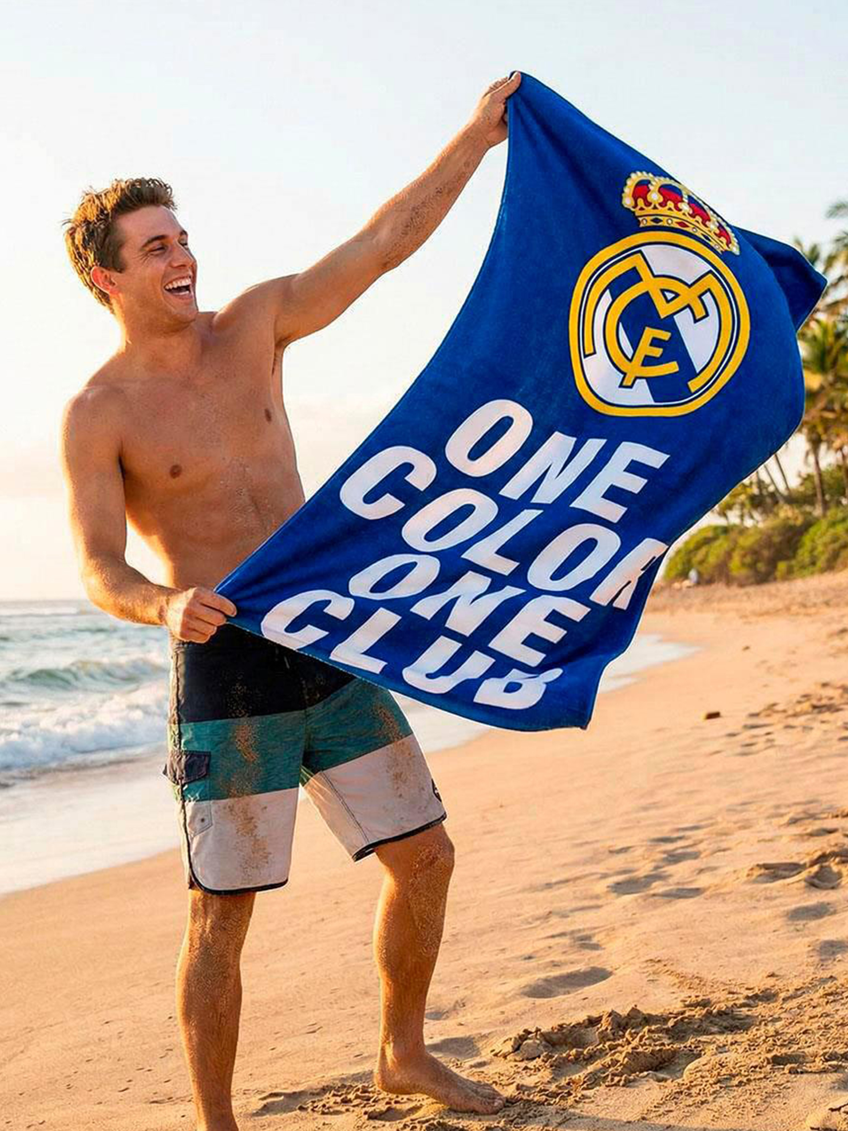 Real Madrid Håndklæde 100% Bomuld, Blå