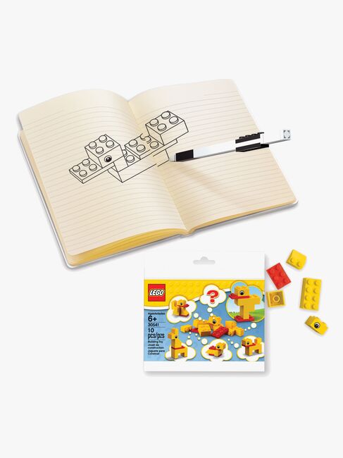 LEGO Duck Build Notesbog med Gelépen