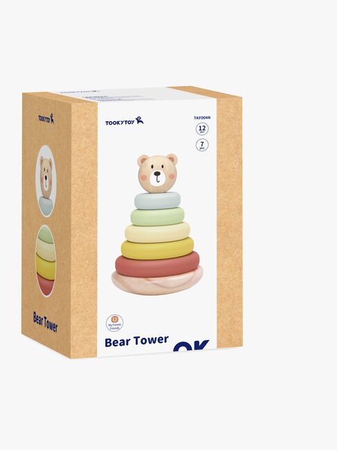 Tooky Toy Bjørn Stabeltårn, Multifarvet