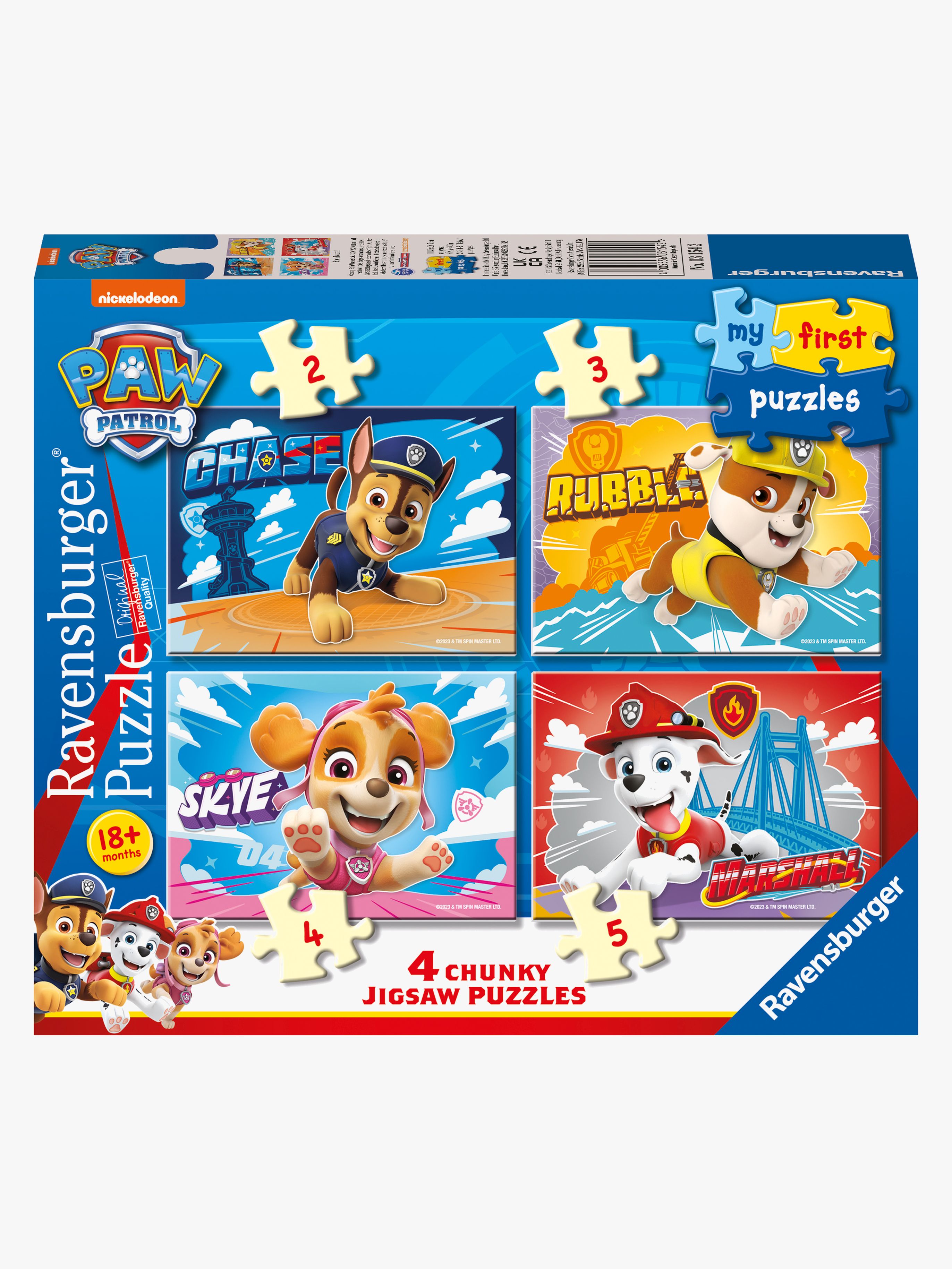 Ravensburger My First Puzzles Paw Patrol Puslespil 4-i-1