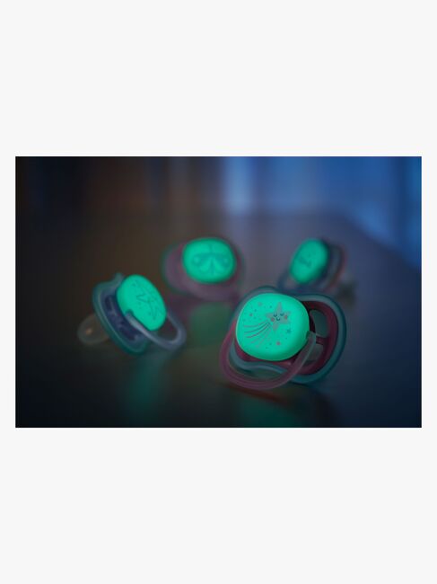 Philips Avent Ultra Air Night Sutter 2-Pak 6-18m, Lyserød/Pink