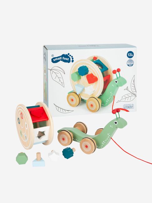 Small Foot Træklegetøj med Sortering Snegl