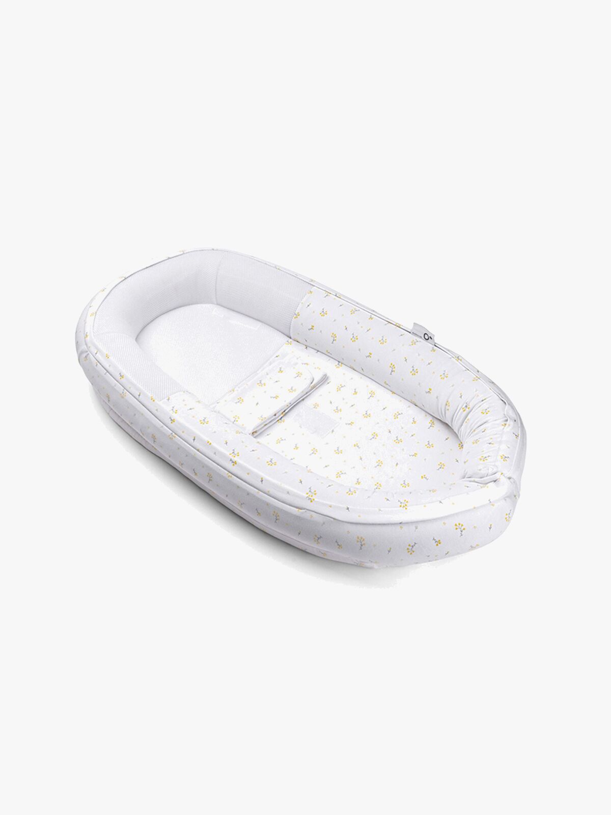 Doomoo Cocoon Babynest Blomster, Gul