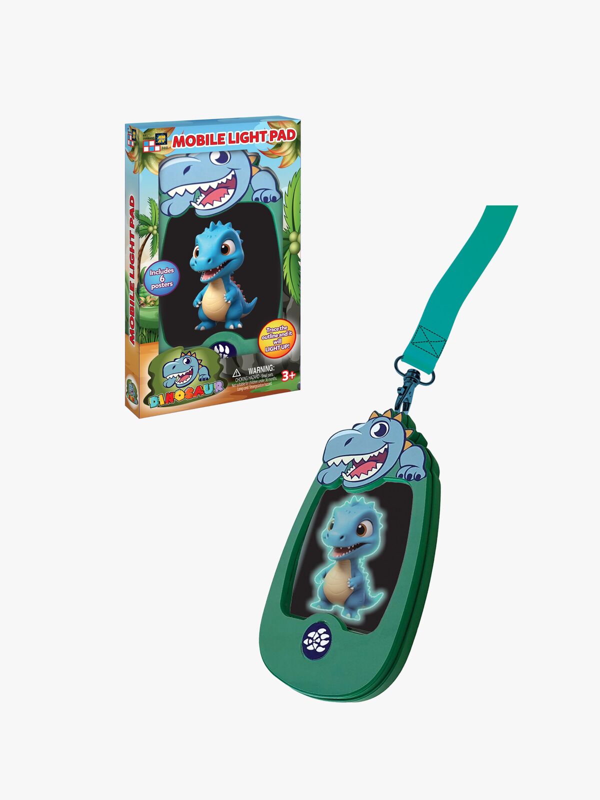 Original Glow Pad Tegnetablet Dinosaur