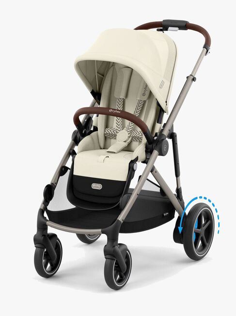 Cybex e-GAZELLE S Klapvogn, Seashelle Beige/Taupe