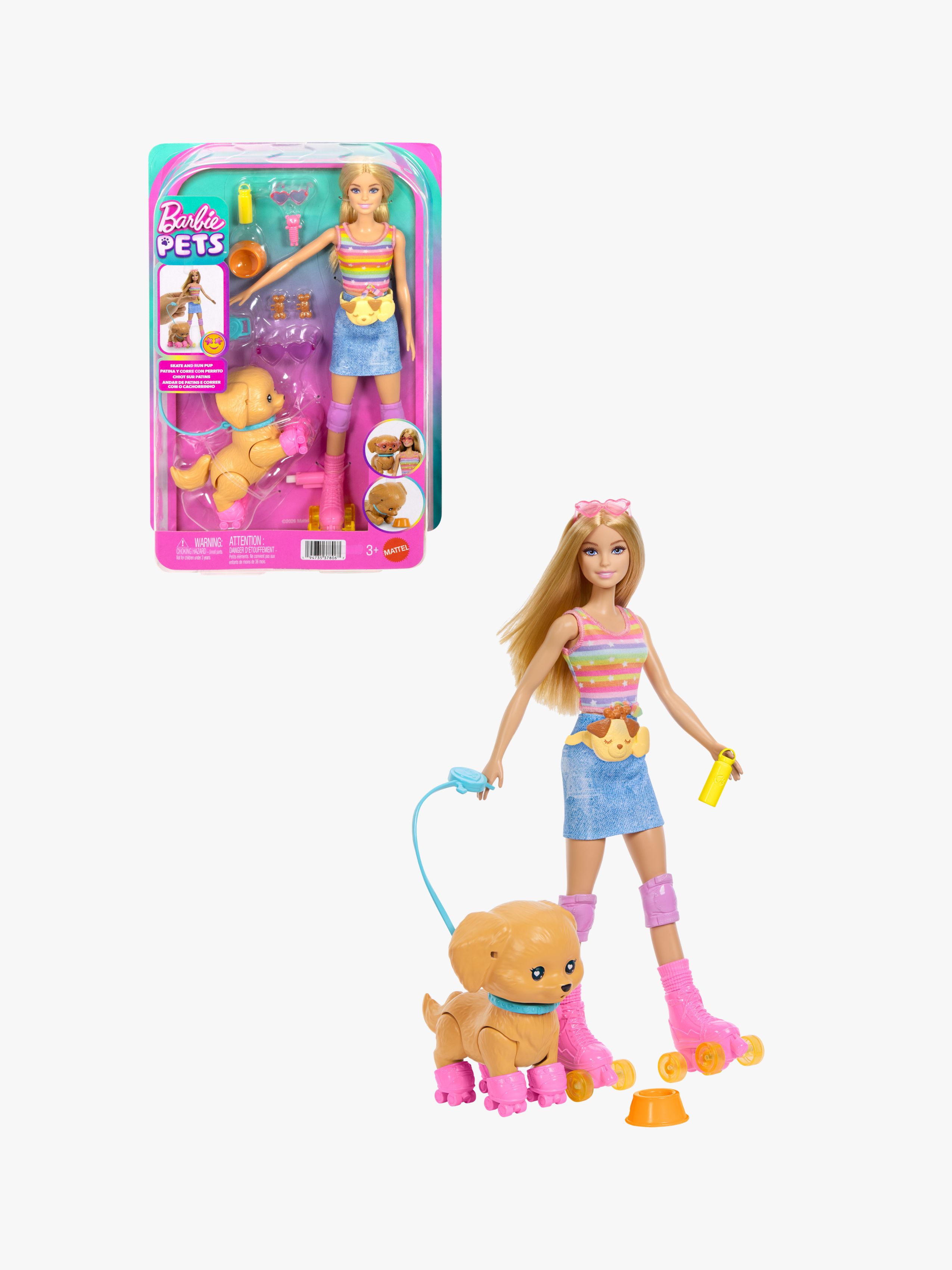 Barbie Modedukke med Hundehvalp