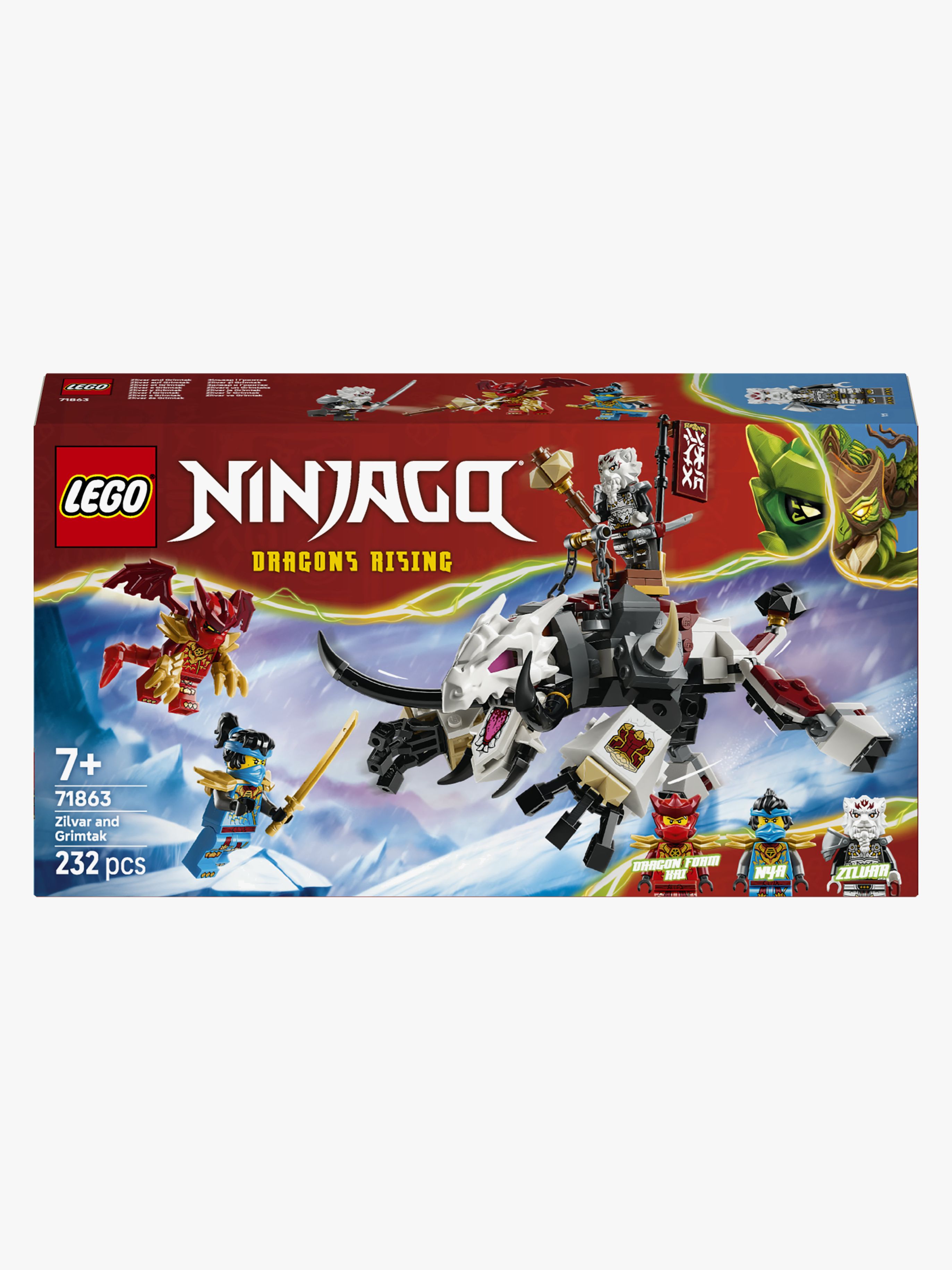 LEGO Ninjago 71863 Zilvar og dragebæstet Grimtak