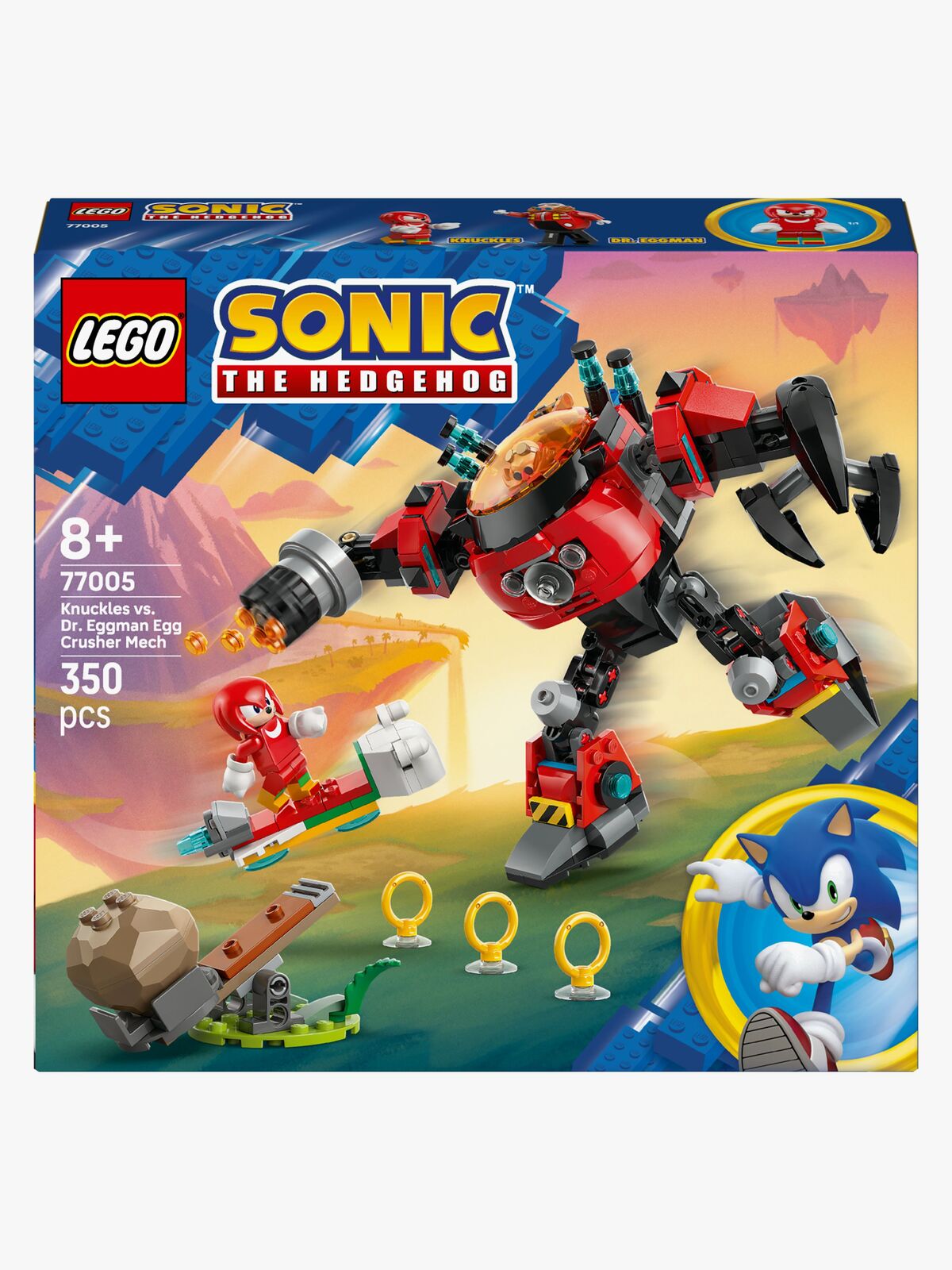 LEGO Sonic 77005 Knuckles mod dr. Eggmans Egg Crusher-mech