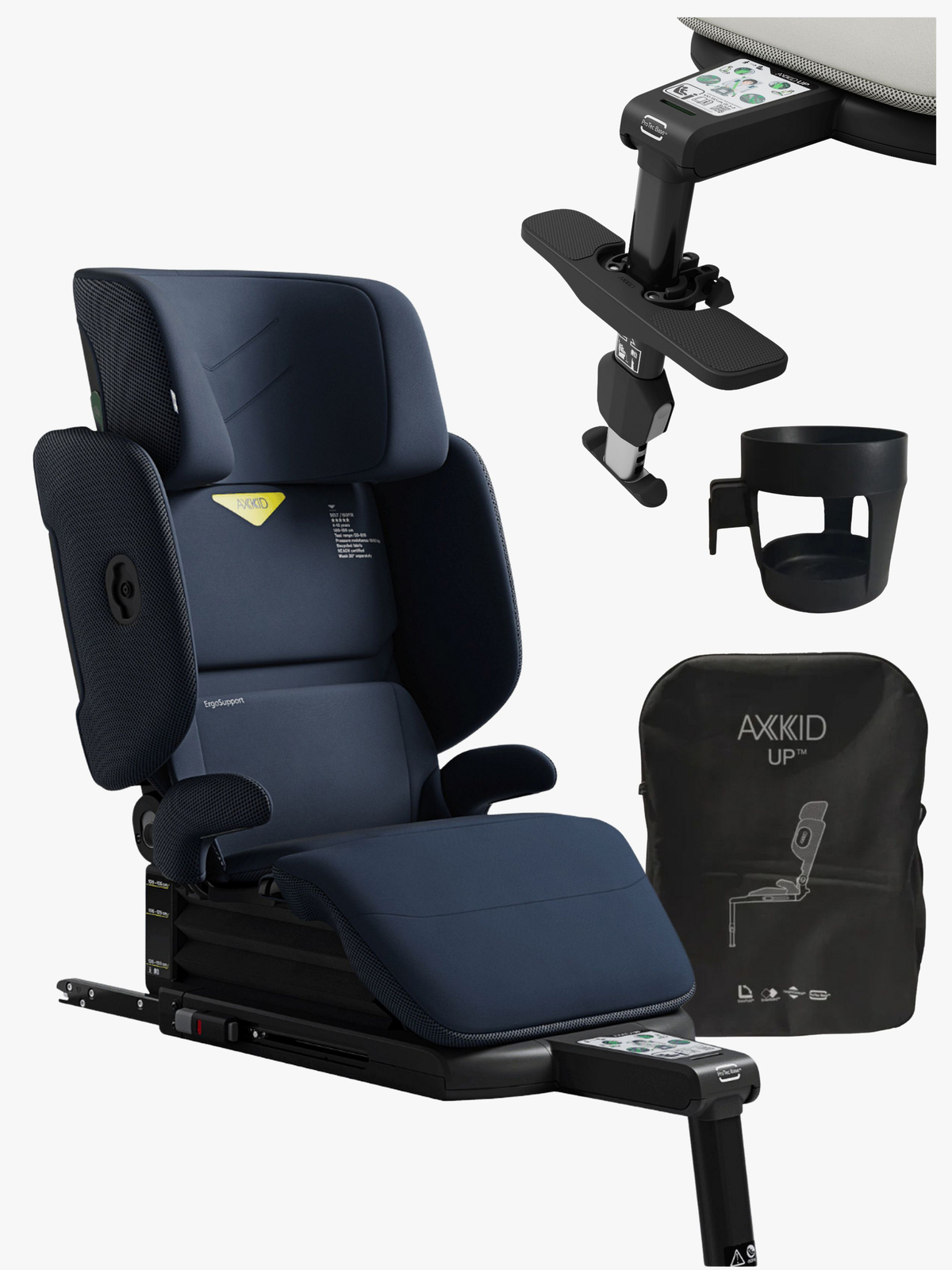 Axkid Up Autostol inkl. Tilbehør, Glacier Lake Blue