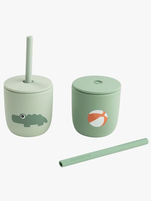 Done By Deer Playground Sugerørskop Silikone 2-pak, Green