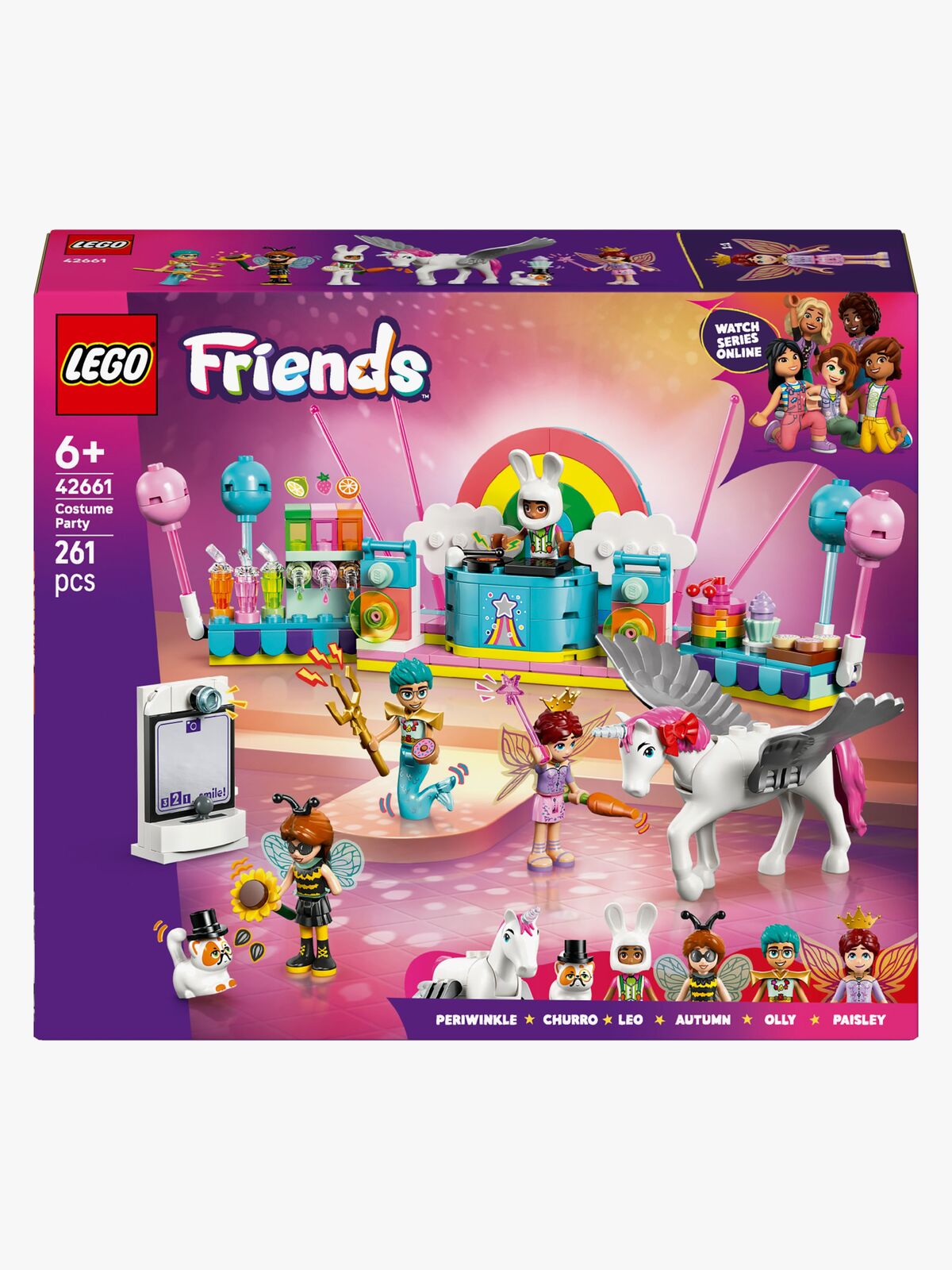 LEGO Friends 42661 Udklædningsfest med enhjørning og fe