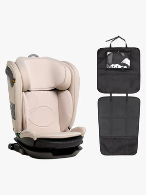 Beemoo Reform ISOFIX Autostol inkl. Beemoo 3-i-1 Sædebeskytter, Oat/Black