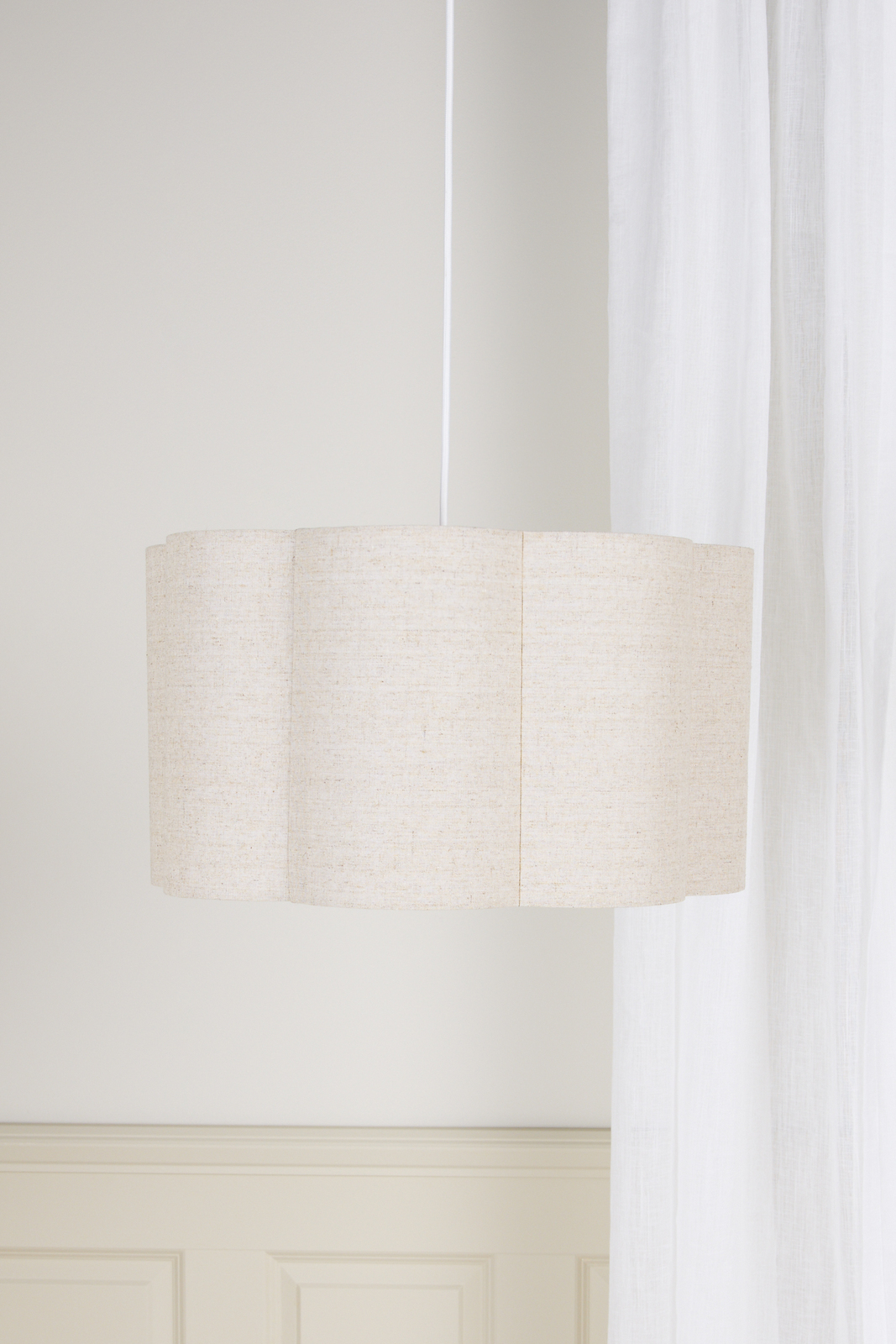 Alice & Fox Lily Lampeskærm M, Beige Linen