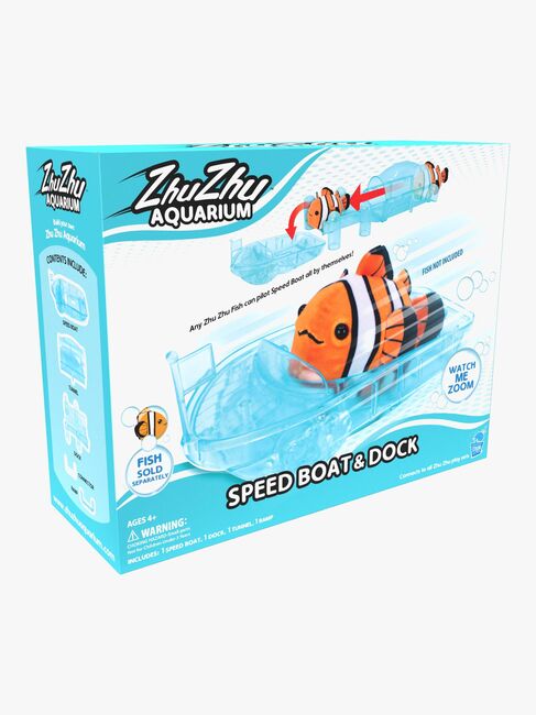 ZhuZhu Aquarium Fisk Båd Og Kaj Legesæt