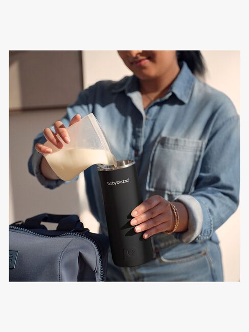 Baby Brezza Superfast Portable Flaskevarmer, Black