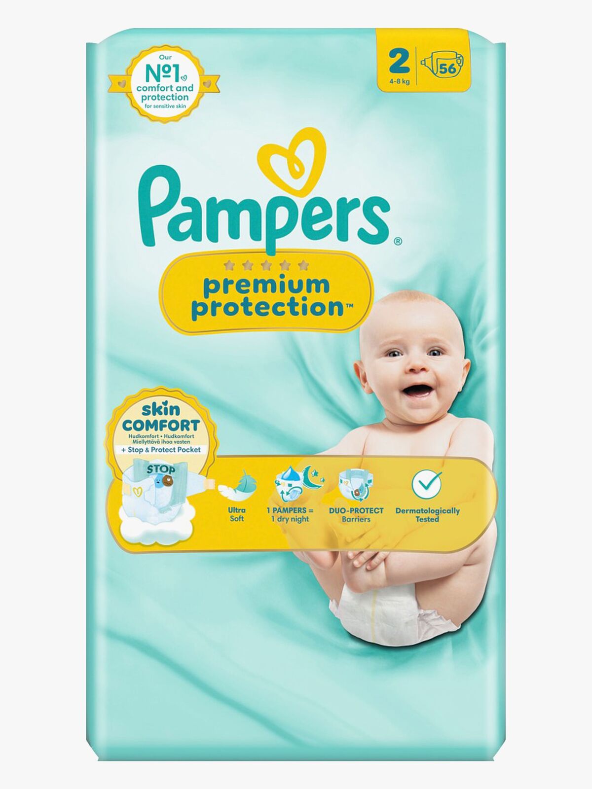 Pampers New Baby Bleer Str. 2 4-8 kg 56-pak
