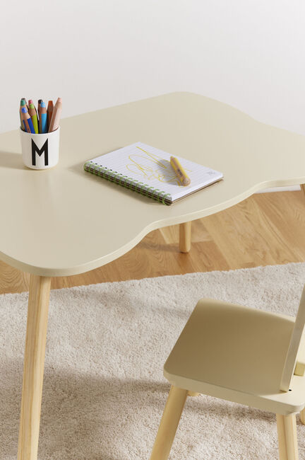 Alice & Fox Skrivebord med Stol Kat, Lysegul