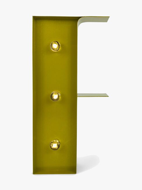 Petite Déco Bogstavlampe F, Guld