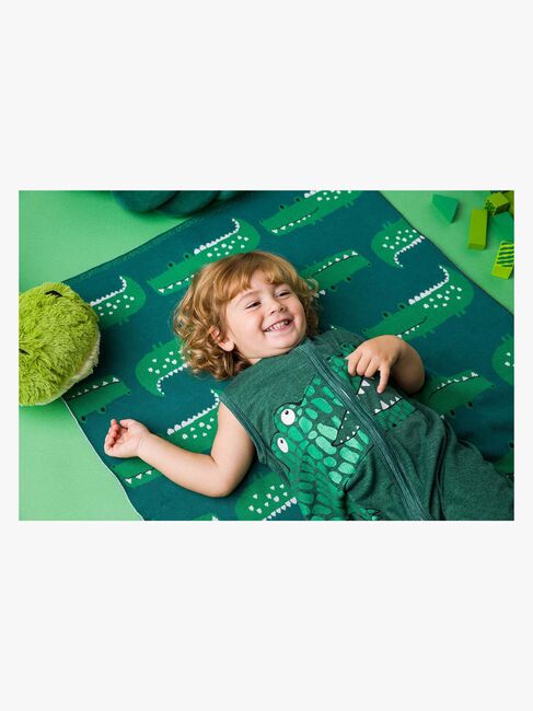 Bizzi Growin Strikket Tæppe Aio Baby, Rocka Croc