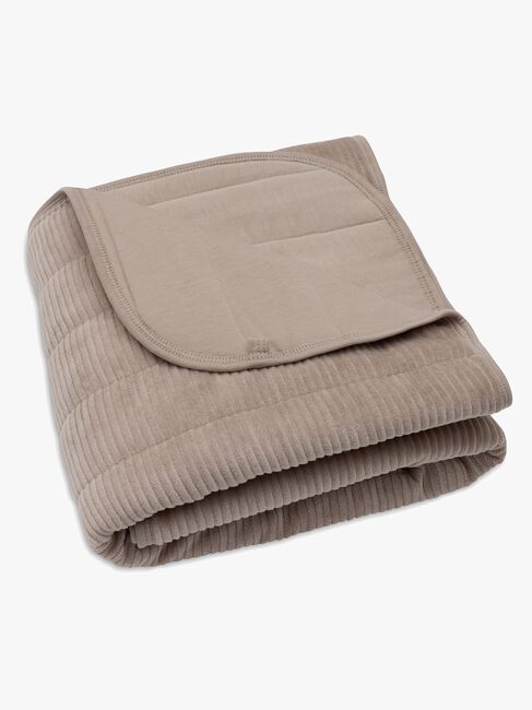 Jollein Tæppe 75x100 cm Velvet Rib, Milky Coffee