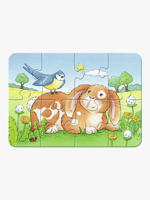 Ravensburger Puslespil Søde Dyr 2, 4, 6 & 8 Brikker