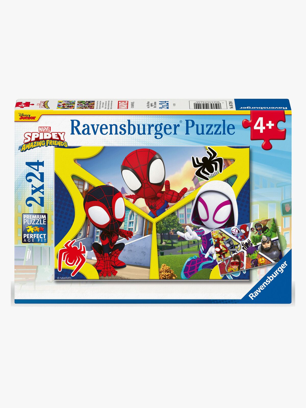 Ravensburger Spidey and His Amazing Friends Puslespil 2x24 Brikker