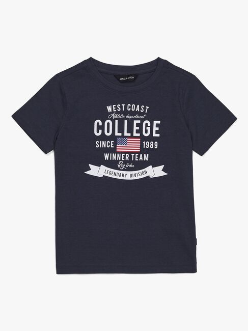 Luca & Lola Tore T-Shirt 2-pak, Navy/Grey Melange