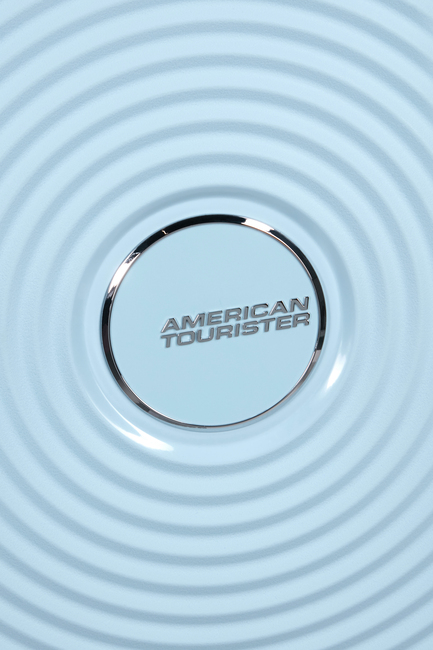 American Tourister Soundbox Spinner Kuffert 71,5L, Pastel Blue