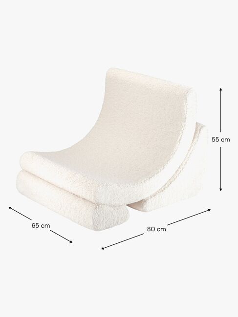 Wigiwama Måne Lænestol, Cream White